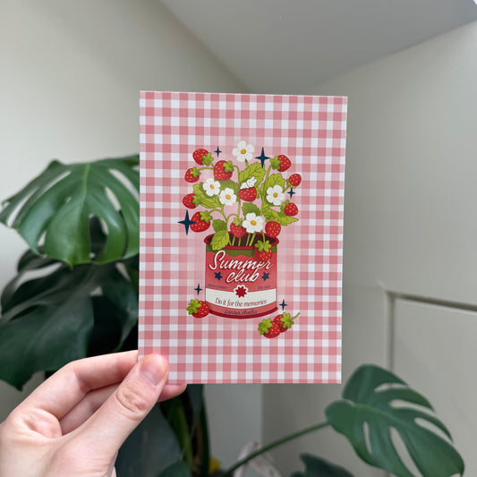 STRAWBERRY POSTCARD