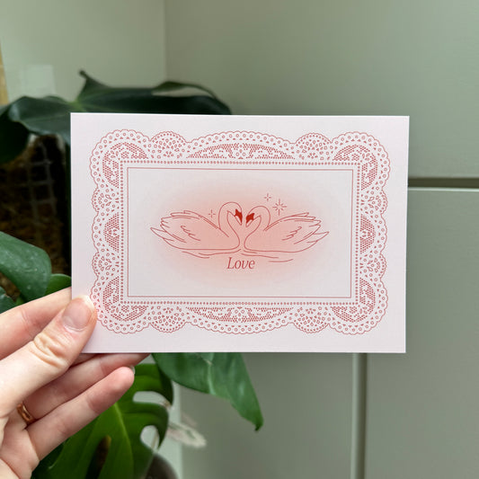 CARTE POSTALE CYGNE