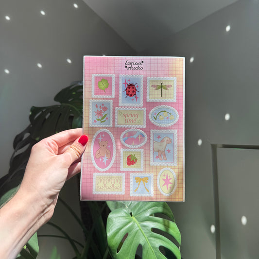 PLANCHE TIMBRES DE PRINTEMPS A5