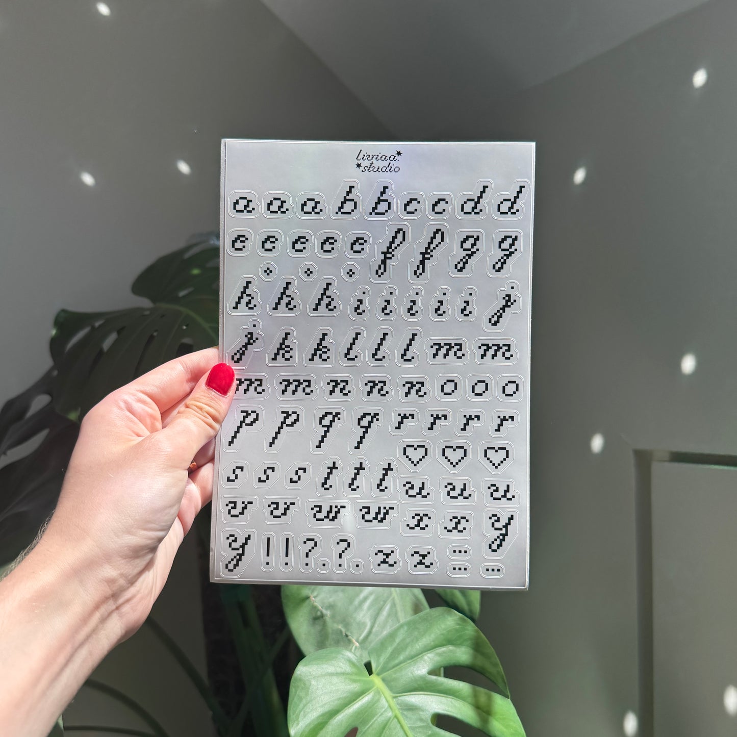 PLANCHE LETTRES PIXEL A5
