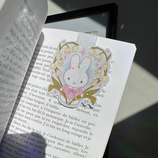 MAGNETIC BOOKMARK BUNNY FLOWER