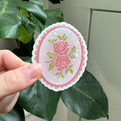 FLOWER MEDALLION STICKER