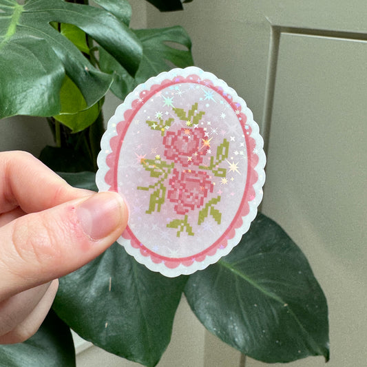 FLOWER MEDALLION STICKER