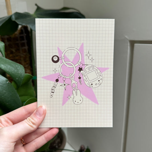 CARTE POSTALE PORTE CLÉ