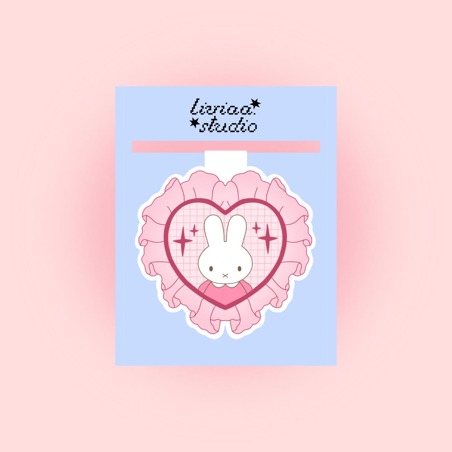 MAGNETIC BOOKMARK BUNNY HEART