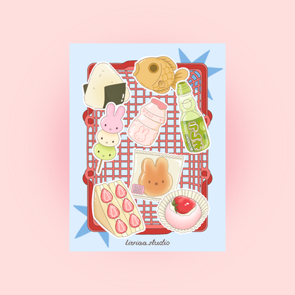 JAPAN FOOD STICKER PACK