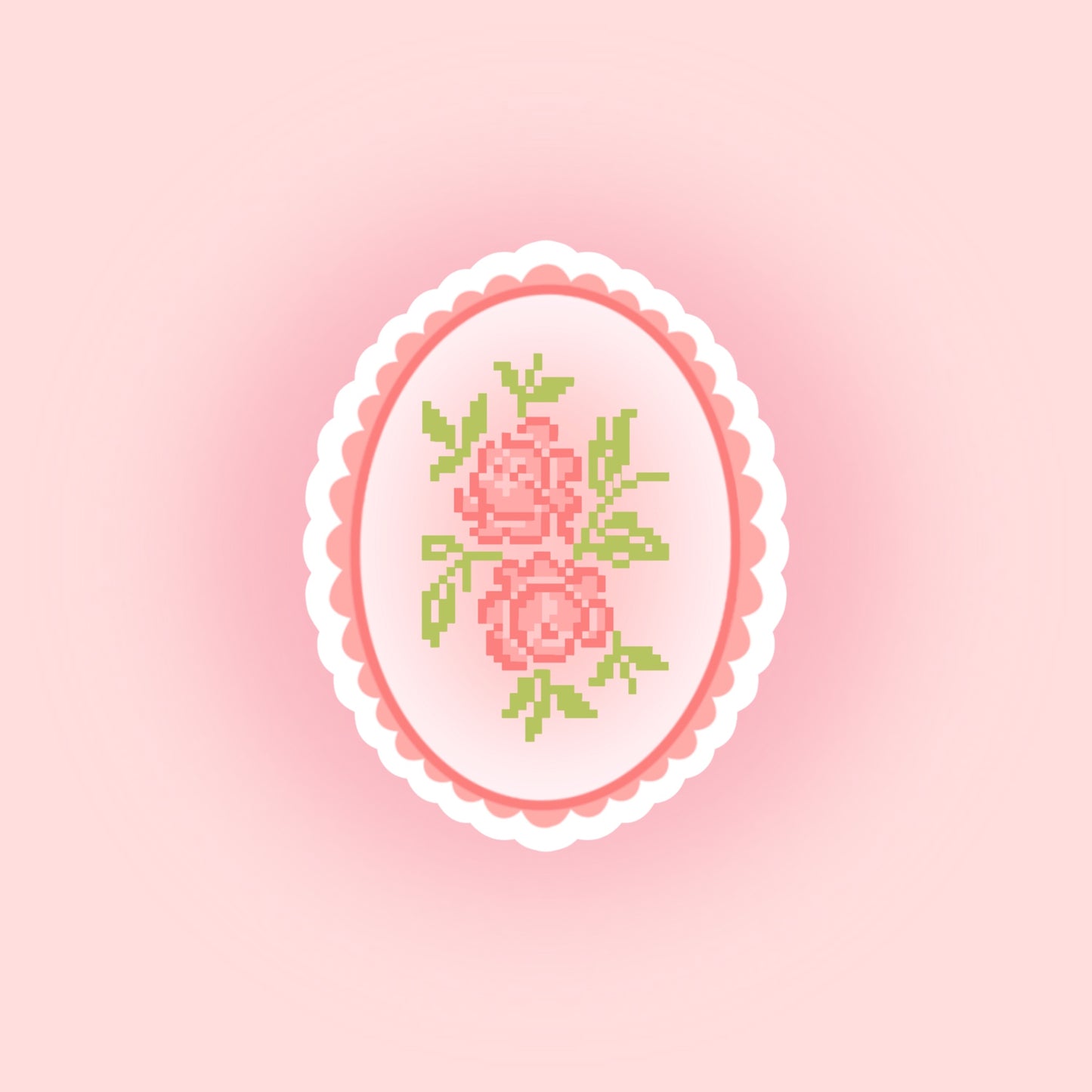 FLOWER MEDALLION STICKER