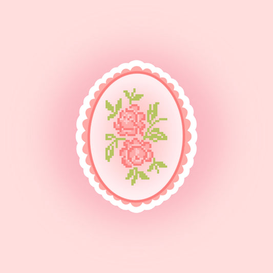 FLOWER MEDALLION STICKER