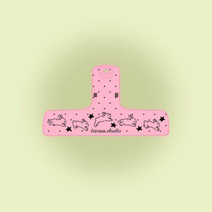 NOTEBOOK CLIP BUNNY PINK