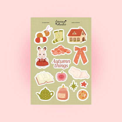 AUTUMN THINGS SHEET A5