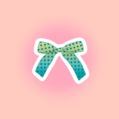 STICKER NOEUD À POIS