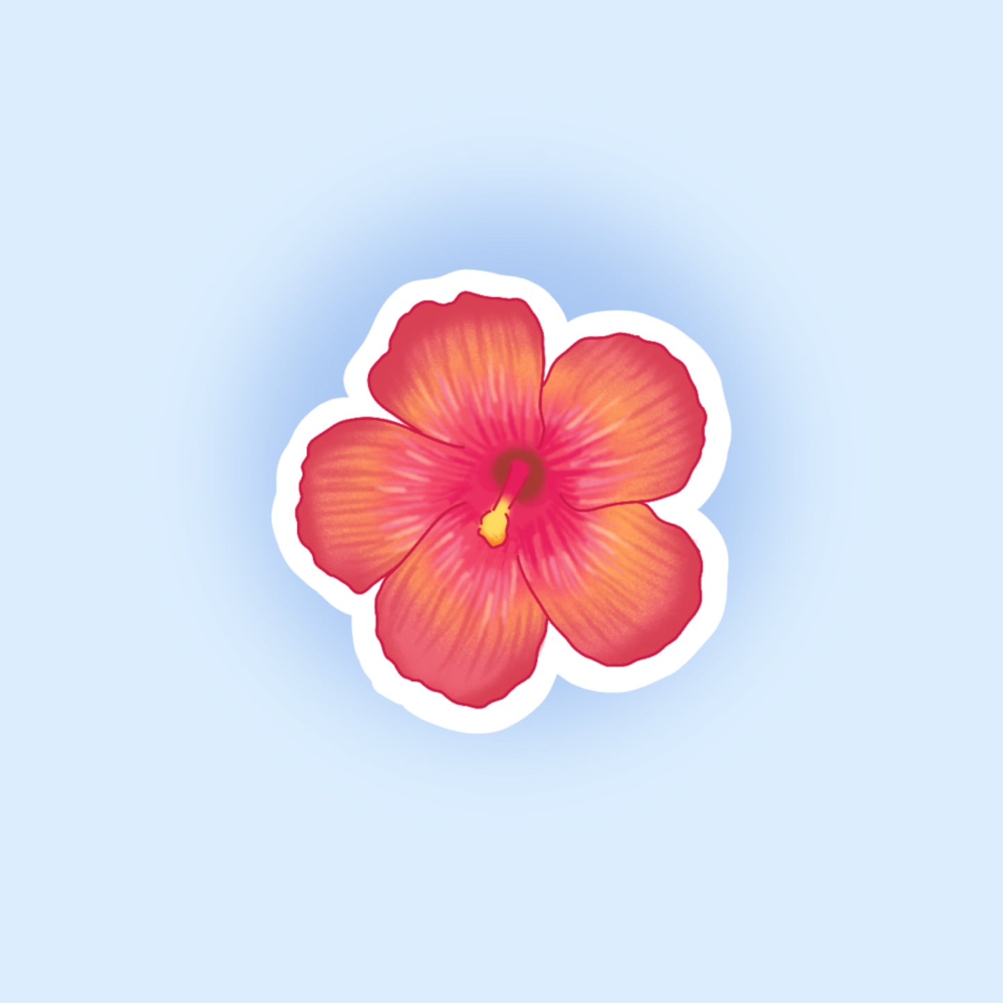 STICKER HIBISCUS
