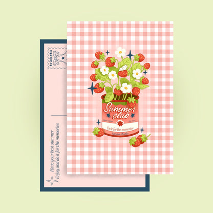 STRAWBERRY POSTCARD